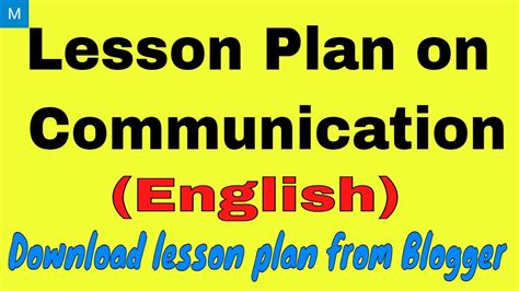 Communication Lesson Plan 的图像结果