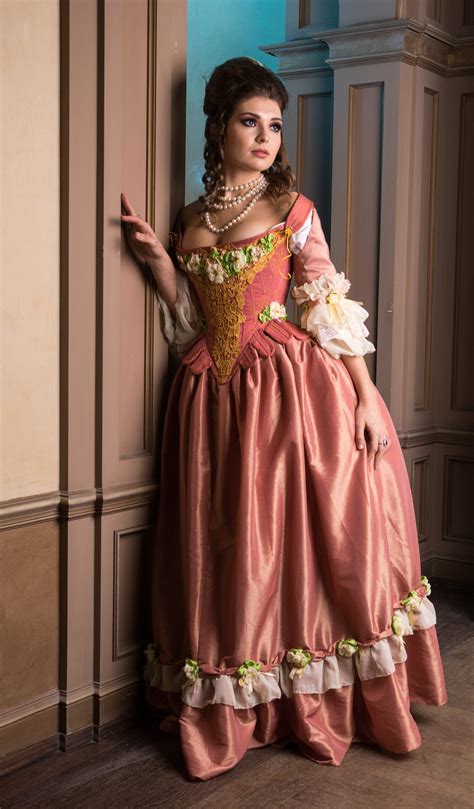 Rose Rococo dress Rococo wedding dress 18th century dress | Etsy