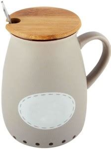 Shrih Lid Cover With Stirrer Hot And Cold Beverage Ceramic Coffee Mug ...