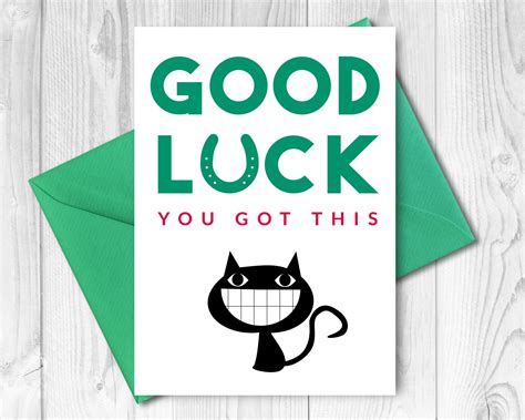 Get Free Printable Good Luck Cards Now! - Printables for Everyone