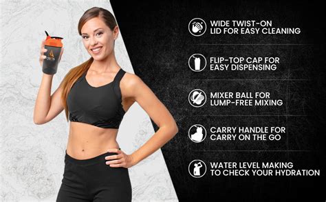 AS-IT-IS Nutrition ATOM Protein Gym Shaker for Lump free Shakes with ...