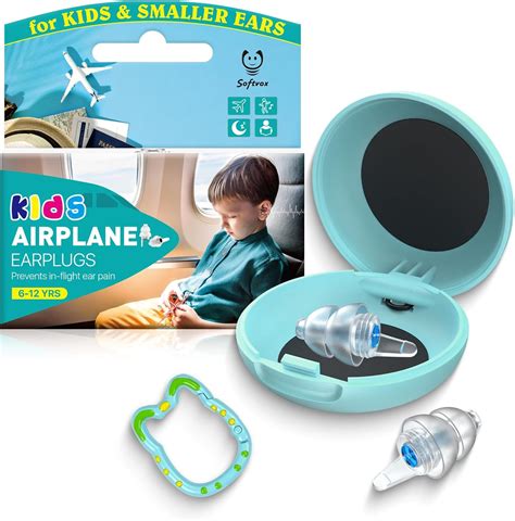 Amazon.com: Softvox Ear Plugs for Kids (6-12 yrs), Airplane Ear Pressure Relief & Prevent Ear ...