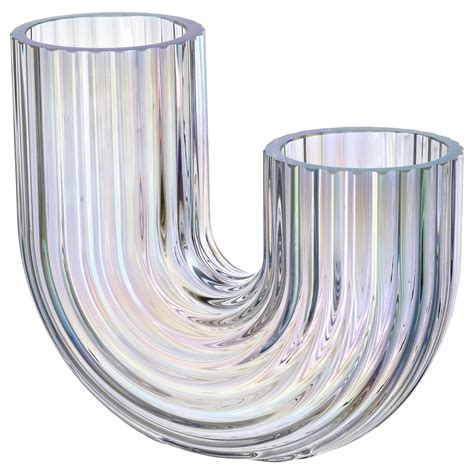 RÄFFELBJÖRK vase, mother-of-pearl color, 4 ¾" - IKEA