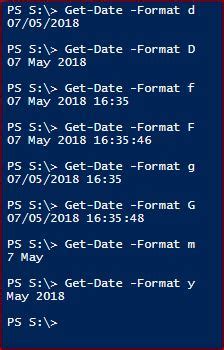 Image result for PowerShell Date Format