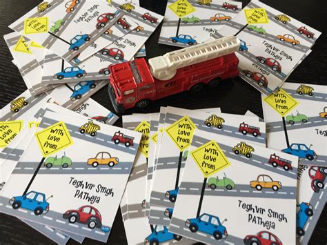 Personalised Gift Labels for Kids - On The Road / Label Shabel ...
