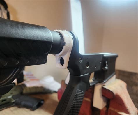 Printed castle nut and buffer plate : r/fosscad