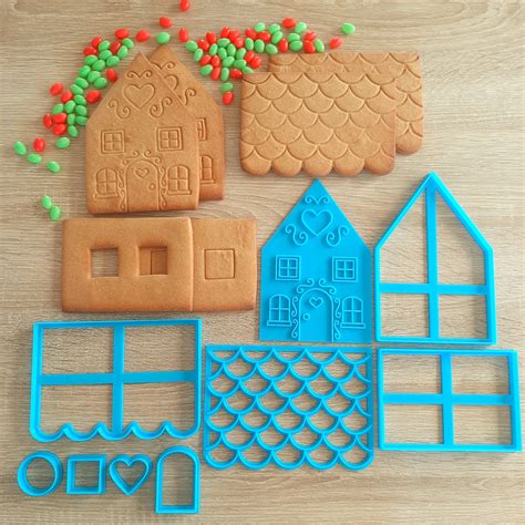 Large Gingerbread House Cookie Cutter Set – Little Monkey NZ