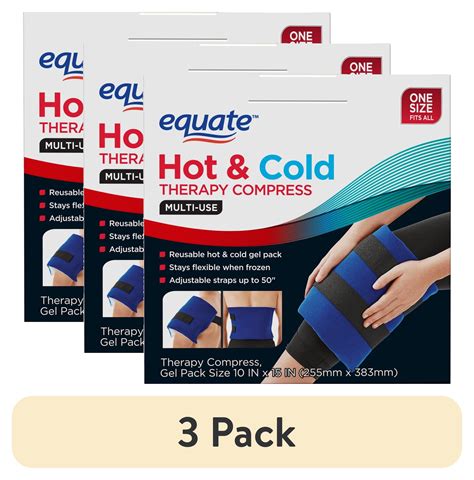 (3 pack) Equate Hot and Cold Therapy Compress, One Size - Walmart.com