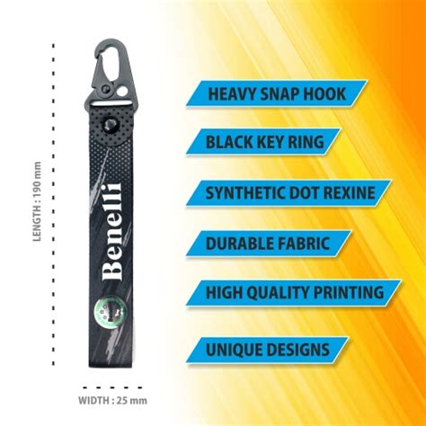 Erodian Racing Benelli Keychain - Black Color