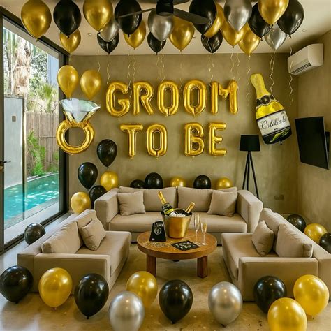 groom to be decor in 2025 | Bachelor party decorations, Bachelor party ...