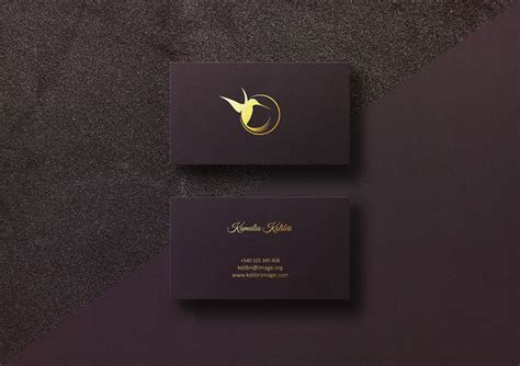 Gold Foil Business Card Design 的图像结果