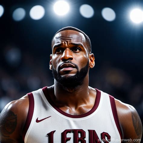 Lebron James in Blinding White Light | Stable Diffusion Online