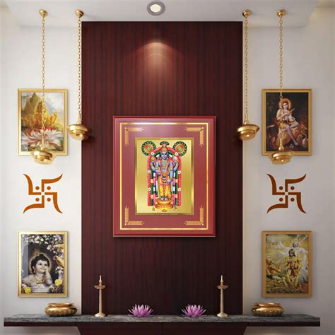 Guruvayurappan 24K Gold Plated Wall Photo Frame – DIVINITI LUXURY ...