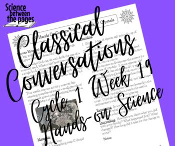 Image result for Classical Conversations Cycle 1 Week 10 Science Activity