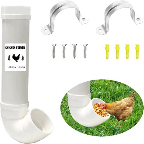 Amazon.com: NGJWBEM Chicken Feeder with More Capacity, Hanging Chicken ...