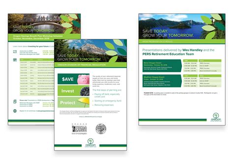 Oregon Savings Growth Plan - Print Collateral — VisionMix Digital Media