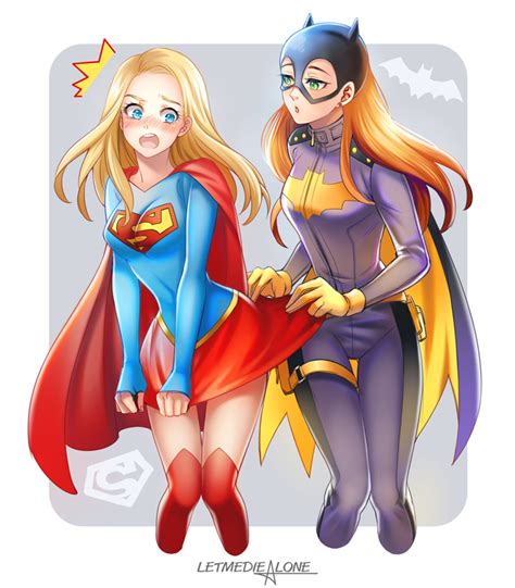supergirl, batgirl, and barbara gordon (dc comics and 2 more) drawn by ...