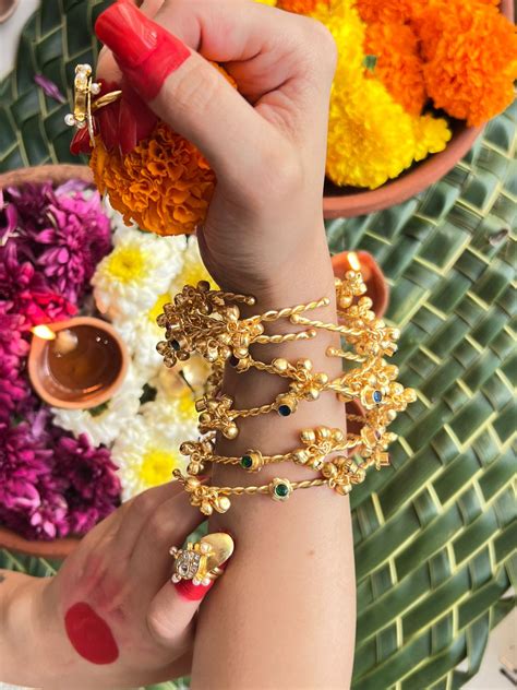 Ghungroo Ghoomar Stone Bangles – QIS By Ashmeet