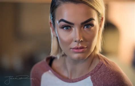 Wallpaper look, face, model, portrait, makeup, hairstyle, blonde ...