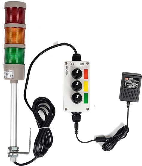 Buy ANDONT 3 Stack Super Bright LED Andon Tower Lights, Off-ON, 6 ft ...