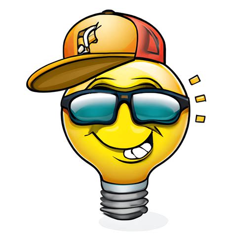 Emoji Light Bulb · Creative Fabrica