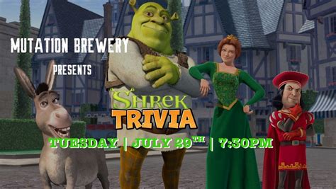 ? Mutation Brewing Company Presents: Shrek Trivia Night! ?, 5825 ...