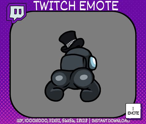 Animated Twitch Emote Among Us Emote Twerking Twitch Emote - Etsy