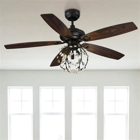 Buy Henderson 52 in. LED Indoor Black DC Motor Chandelier Ceiling Fan ...