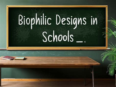 Biophilic Designs in Schools