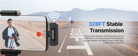 BOYA by-V1 Wireless Lavalier Microphone for iPhone, Mini Microphone, 2 ...