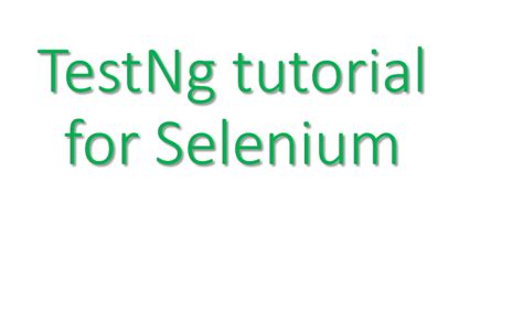 Image result for Complete TestNG Tutorials for Beginners