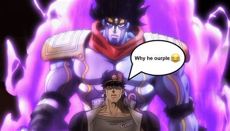 Why he ourple😂 : r/ShitPostCrusaders