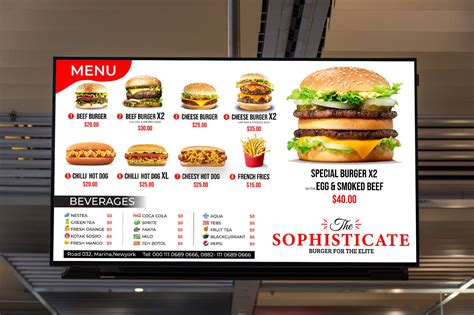 Akibmd7: I will design static tv screen menu and digital menu board for $40 on fiverr.com in ...