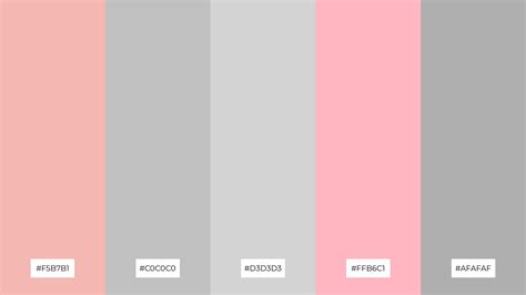 The Best 15 Pink Gray Color Palette Combinations
