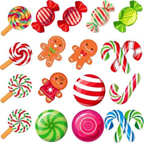 Amazon.com: WhatSign 38Pcs Christmas Cutouts - Candyland Gingerbread ...
