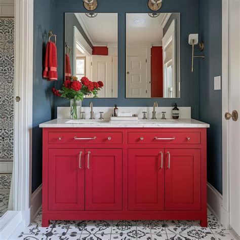 24 Red Bathroom Ideas That’ll Make You Never Want To Leave This Room ...