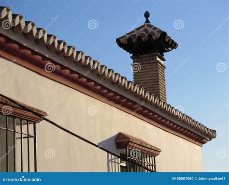 Spanish Chimney stock photo. Image of environmental, brick - 55507060