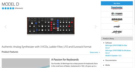 Image result for Behringer Model D Software