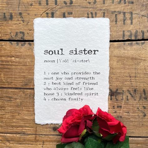 Soul Sister Definition Print in Typewriter Font on 5x7, 8x10, 11x14 ...