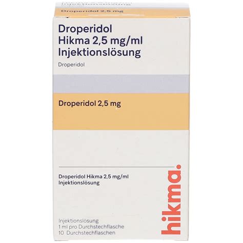 DROPERIDOL Hikma 2,5 mg/ml Injektionslösung 10 St mit dem E-Rezept ...