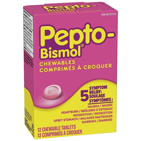 PEPTO BISMOL ORIGINAL CHEWABLES (12 count) – Canteen Canada