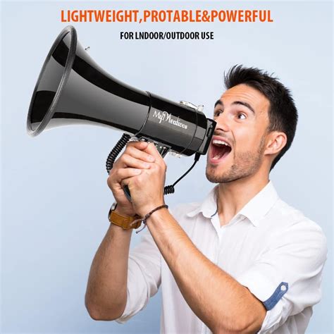 MyMealivos Megaphone with Siren Bullhorn 50 Watt India | Ubuy
