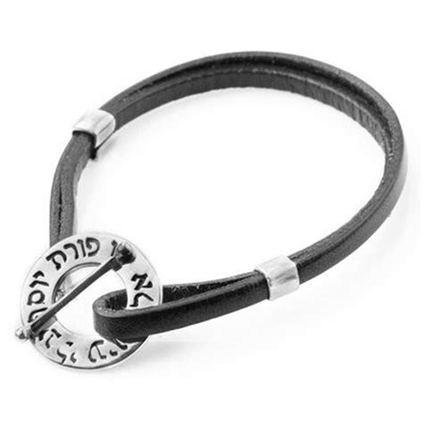 Ben Porat Yosef, Jewish Men's Leather Bracelet, Kabbalah Bracelet ...