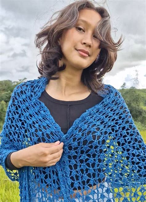 Misty Monsoon Crochet Lace Shawl- Crochet Pattern – Muezart India