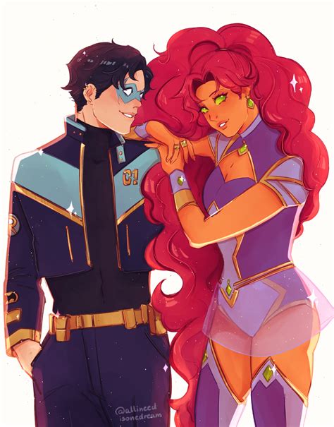 Nightwing E Starfire Nightwing And Starfire: A Dynamic DC Comics