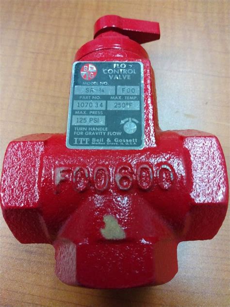 BELL & GOSSETT - 3/4" STRAIGHT-ANGLE FLOW CONTROL - SA 3/4 (107034 ...