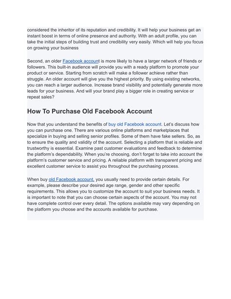 PPT - Buy Old Facebook Accounts PowerPoint Presentation, free download ...