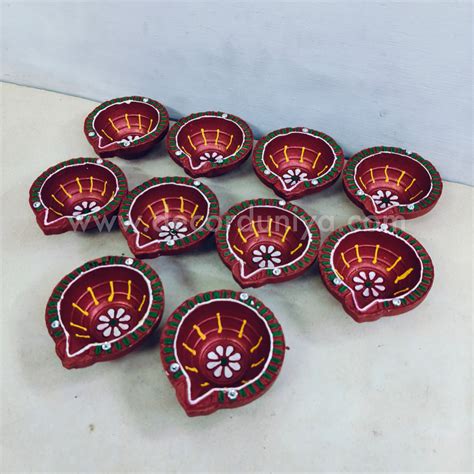 Clay Agal Vilakku Diya - OCT8- Set of 10 Nos – Decor Duniya