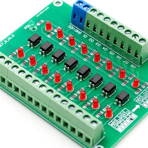 8 Channel 24V To 5V Optocoupler Isolation Module PLC Signal Level – REES52