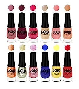 Buy Volo Color Rich Toxic Free Perfection Shine Nail Polish Set of 12 ...